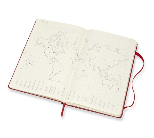 Еженедельник Moleskine CLASSIC WKNT Large 130х210мм 144стр. красный