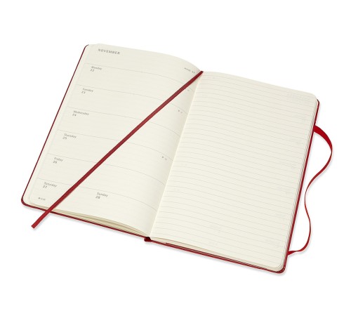Еженедельник Moleskine CLASSIC WKNT Large 130х210мм 144стр. красный