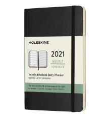 Еженедельник Moleskine CLASSIC SOFT WKNT Pocket 90x140мм 144стр. мягкая обложка черный