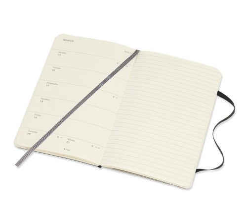 Еженедельник Moleskine CLASSIC SOFT WKNT Pocket 90x140мм 144стр. мягкая обложка черный