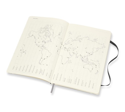 Еженедельник Moleskine CLASSIC SOFT WKNT Large 130х210мм 144стр. мягкая обложка черный