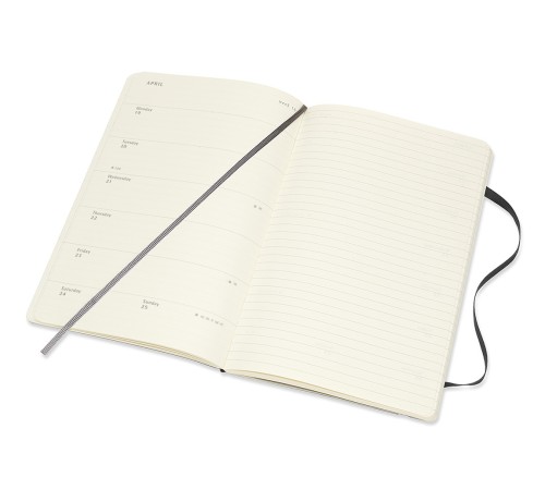 Еженедельник Moleskine CLASSIC SOFT WKNT Large 130х210мм 144стр. мягкая обложка черный