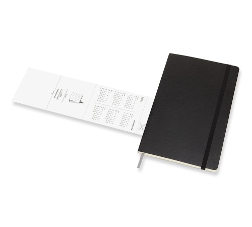 Еженедельник Moleskine CLASSIC SOFT WKNT Large 130х210мм 144стр. мягкая обложка черный