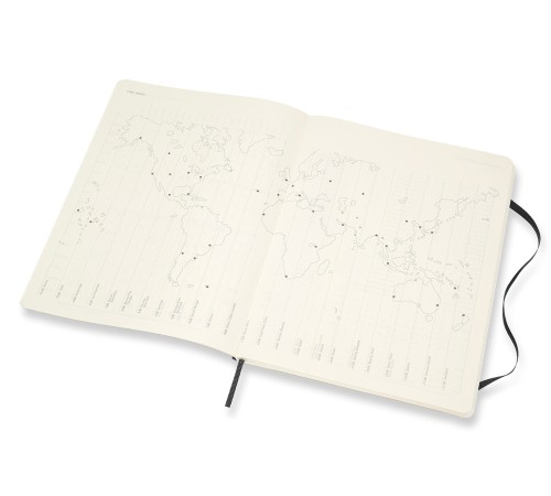 Еженедельник Moleskine CLASSIC SOFT WKNT XL 190х250мм 144стр. мягкая обложка черный