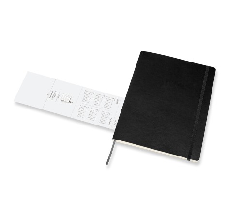 Еженедельник Moleskine CLASSIC SOFT WKNT XL 190х250мм 144стр. мягкая обложка черный