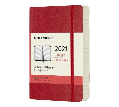 Ежедневник Moleskine CLASSIC SOFT Pocket 90x140мм 400стр. мягкая обложка красный