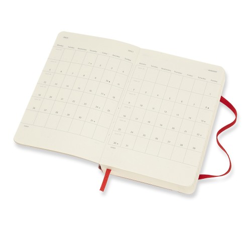 Ежедневник Moleskine CLASSIC SOFT Pocket 90x140мм 400стр. мягкая обложка красный