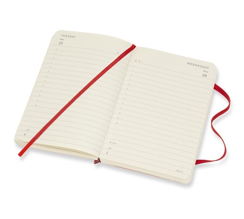 Ежедневник Moleskine CLASSIC SOFT Pocket 90x140мм 400стр. мягкая обложка красный