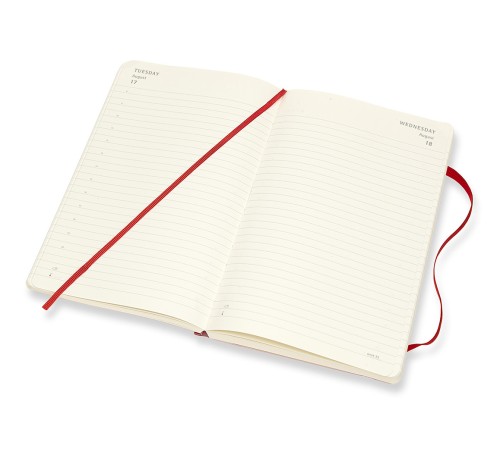 Ежедневник Moleskine CLASSIC SOFT Large 130х210мм 400стр. мягкая обложка красный