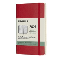 Еженедельник Moleskine CLASSIC SOFT WKNT Pocket 90x140мм 144стр. мягкая обложка красный