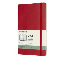 Еженедельник Moleskine CLASSIC SOFT WKNT Large 130х210мм 144стр. мягкая обложка красный