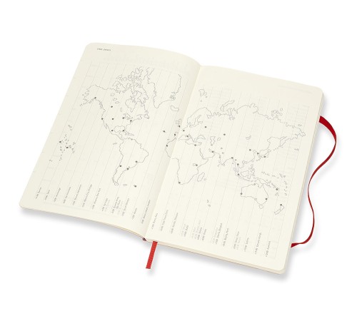 Еженедельник Moleskine CLASSIC SOFT WKNT Large 130х210мм 144стр. мягкая обложка красный