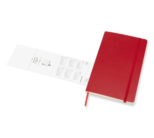 Еженедельник Moleskine CLASSIC SOFT WKNT Large 130х210мм 144стр. мягкая обложка красный