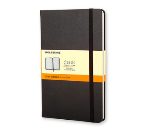Блокнот Moleskine CLASSIC QP060 Large 130х210мм 240стр. линейка твердая обложка черный Блокнот Moleskine CLASSIC QP060 Large 130х210мм 240стр. линейка твердая обложка черный