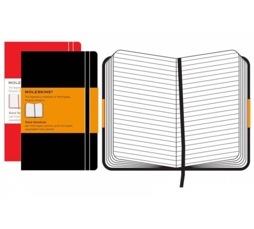 Блокнот Moleskine CLASSIC QP060 Large 130х210мм 240стр. линейка твердая обложка черный Блокнот Moleskine CLASSIC QP060 Large 130х210мм 240стр. линейка твердая обложка черный