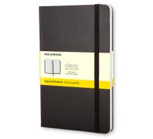 Блокнот Moleskine CLASSIC QP061 Large 130х210мм 240стр. клетка твердая обложка черный