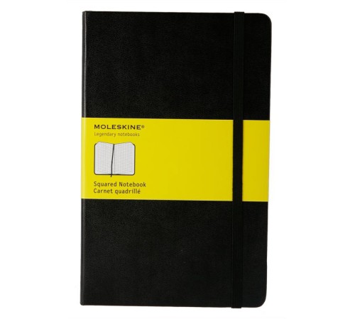 Блокнот Moleskine CLASSIC QP061 Large 130х210мм 240стр. клетка твердая обложка черный Блокнот Moleskine CLASSIC QP061 Large 130х210мм 240стр. клетка твердая обложка черный