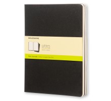 Блокнот Moleskine CAHIER JOURNAL QP323 XLarge 190х250мм обложка картон 120стр. нелинованный черный (3шт)