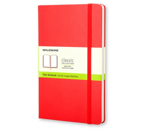Блокнот Moleskine CLASSIC QP012R Pocket 90x140мм 192стр. нелинованный твердая обложка красный