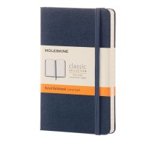 Блокнот Moleskine CLASSIC MM710B20 Pocket 90x140мм 192стр. линейка твердая обложка синий сапфир