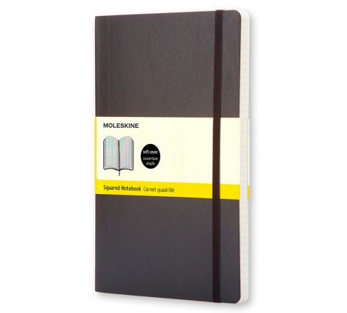 Блокнот Moleskine CLASSIC SOFT QP612 Pocket 90x140мм 192стр. клетка мягкая обложка черный