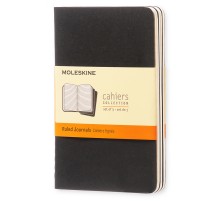 Блокнот Moleskine CAHIER JOURNAL QP311 Pocket 90x140мм обложка картон 64стр. линейка черный (3шт)