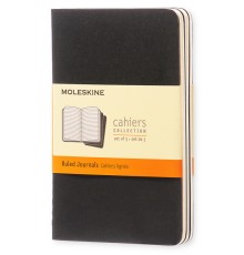 Блокнот Moleskine CAHIER JOURNAL QP311 Pocket 90x140мм обложка картон 64стр. линейка черный (3шт)