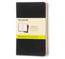Блокнот Moleskine CAHIER JOURNAL QP313 Pocket 90x140мм обложка картон 64стр. нелинованный черный (3шт)