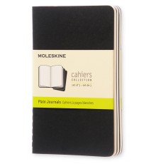 Блокнот Moleskine CAHIER JOURNAL QP313 Pocket 90x140мм обложка картон 64стр. нелинованный черный (3шт)