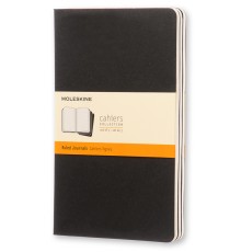 Блокнот Moleskine CAHIER JOURNAL QP316 Large 130х210мм обложка картон 80стр. линейка черный (3шт)