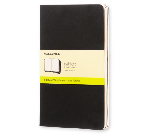 Блокнот Moleskine CAHIER JOURNAL QP318 Large 130х210мм обложка картон 80стр. нелинованный черный (3шт) Блокнот Moleskine CAHIER JOURNAL QP318 Large 130х210мм обложка картон 80стр. нелинованный черный (3шт)