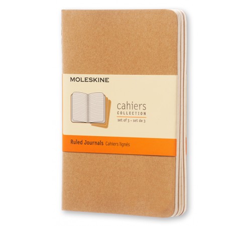 Блокнот Moleskine CAHIER JOURNAL QP411 Pocket 90x140мм обложка картон 64стр. линейка бежевый (3шт) Блокнот Moleskine CAHIER JOURNAL QP411 Pocket 90x140мм обложка картон 64стр. линейка бежевый (3шт)