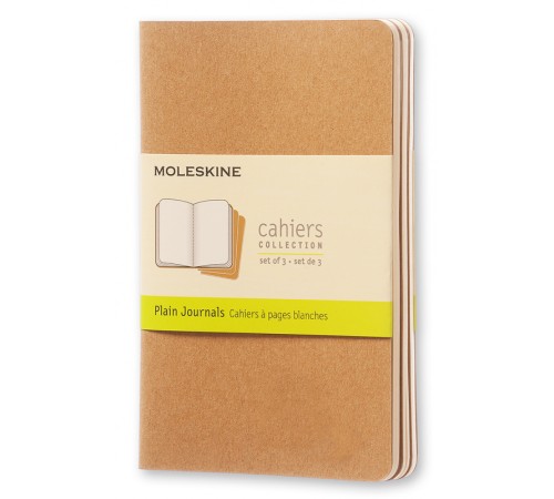 Блокнот Moleskine CAHIER JOURNAL QP413 Pocket 90x140мм обложка картон 64стр. нелинованный бежевый (3шт) Блокнот Moleskine CAHIER JOURNAL QP413 Pocket 90x140мм обложка картон 64стр. нелинованный бежевый (3шт)