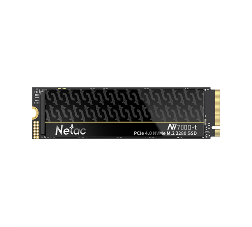 Ssd накопитель Netac SSD NV7000-t 1TB PCIe 4 x4 M.2 2280 NVMe 3D NAND, R/W up to 7300/6600MB/s, TBW 640TB, slim heatspreader, 5y wty (NT01NV7000t-1T0-E4X)