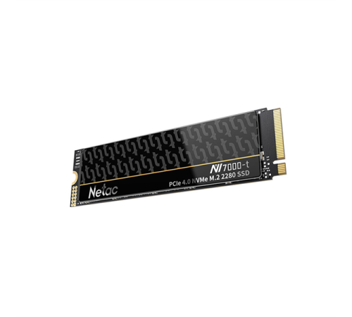 Ssd накопитель Netac SSD NV7000-t 1TB PCIe 4 x4 M.2 2280 NVMe 3D NAND, R/W up to 7300/6600MB/s, TBW 640TB, slim heatspreader, 5y wty (NT01NV7000t-1T0-E4X)