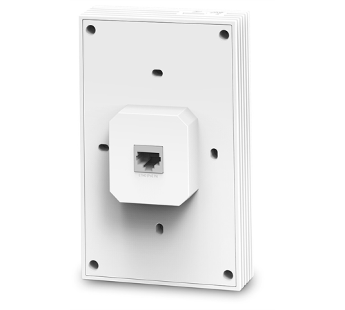 Сетевое оборудование TP-Link EAP655-WALL, AX3000 Встраиваемая в стену вухдиапазонная точка доступа Wi Fi 6,  1 гиг. Uplink + 3 Dounlink порта RJ45, до 574 Мбит/с на 2,4 ГГц + до 2402 Мбит/с на 5 ГГц, PoE 802.3at/af (EAP655-WALL)