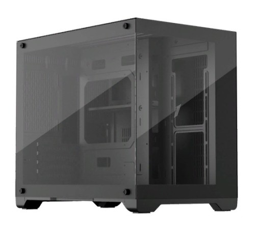 Корпус 1STPLAYER MEGAVIEW MV6-T Black / mATX / MV6-TP-BK