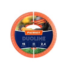 Леска для садовых триммеров Patriot Duoline d=2.4мм L=15м (805401161)