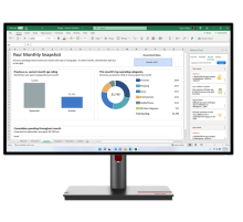Монитор Lenovo ThinkVision P27h-30 27" 16:9 IPS 2560x1440 4ms 1000:1 350 178/178 //HDMI 2.0/DP 1.4 + DP 1.4 (Out)/USB-C Gen2/LTPS Stand, Daisy Chain, USB hub, 1.07B colors, Ethernet (63A1GAT1UK)