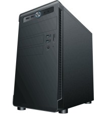Корпус Accord ACC-B022 черный без БП mATX 1x80mm 1x92mm 2x120mm 4xUSB2.0 audio