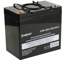 Exegate EX285667RUS Аккумуляторная батарея DTM 1255 (12V 55Ah, под болт М6)