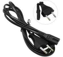 Exegate ES281005RUS Кабель питания ноутбуков, аудио/видео ExeGate Special PCN-1,8S (Евровилка CEE7/16->С7)  2*0.5mm2, CCA, черный, 1.8м.