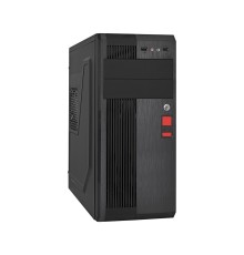 Exegate EX283221RUS Корпус Miditower ExeGate UN-605B Black, ATX, <UN400, 120mm>, 2*USB, Audio, замок блокировки кнопки питания