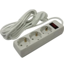 Exegate EX279354RUS Удлинитель ExeGate EC-3-3W (3 розетки, 3м, евровилка, белый)