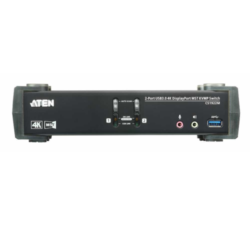 Квм переключатель ATEN 2P USB 3 4K DisplayPort MST KVMP Switch (CS1922M-AT-G) Квм переключатель ATEN 2P USB 3 4K DisplayPort MST KVMP Switch (CS1922M-AT-G)