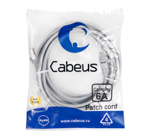 Патч-корд s/ftp, категория 6а (10g), 2xrj45/8p8c, серый, lszh, 5м Cabeus PC-SSTP-RJ45-Cat.6a-5m-LSZH Патч-корд S/FTP, категория 6а (10G), 2xRJ45/8p8c, экранированный, серый, LSZH, 5м (PC-SSTP-RJ45-Cat.6a-5m-LSZH)