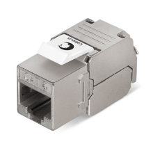 Вставка Cabeus KJ-RJ45-Cat.6-SH-180-Toolless Вставка Keystone Jack RJ-45(8P8C), 180 градусов, категория 6, экранированная, без инструмента Toolless (KJ-RJ45-Cat.6-SH-180-Toolless)