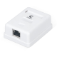 Розетка компьют. rj-45(8p8c), кат  6, экранированная, одинарная, внешняя Cabeus WS-8P8C-Cat.6-SH-1 Розетка компьютерная RJ-45(8P8C), категория 6, экранированная, одинарная, внешняя, Dual IDC (WS-8P8C-Cat.6-SH-1)
