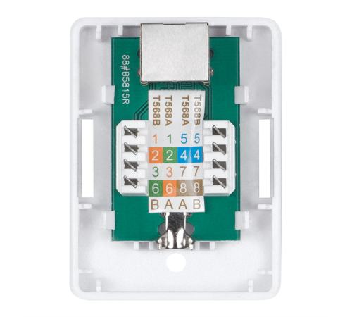 Розетка компьют. rj-45(8p8c), кат  6, экранированная, одинарная, внешняя Cabeus WS-8P8C-Cat.6-SH-1 Розетка компьютерная RJ-45(8P8C), категория 6, экранированная, одинарная, внешняя, Dual IDC (WS-8P8C-Cat.6-SH-1)