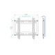 Кронштейн для телевизора Kromax IDEAL-5 черный 15"-47" макс.35кг настенный фиксированный